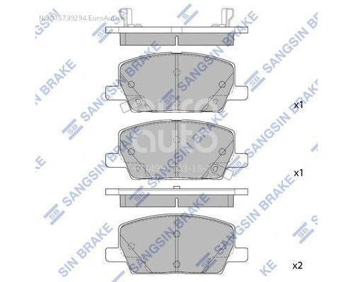 SP4285 HI-Q Колодки тормозные передние к-кт