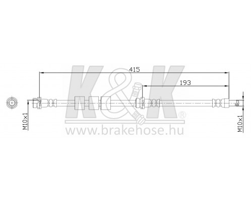 FT1034 K&K Шланг тормозной передний