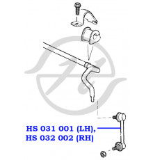 HS031001 Hanse Стойка переднего стабилизатора левая для LDV Maxus 2005-2009