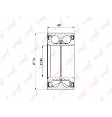 WB-1160 Lynx Подшипник ступицы (к-кт)