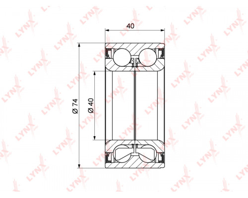 WB-1160 Lynx Подшипник ступицы (к-кт)