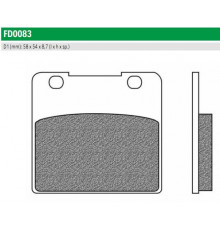 FD0083BT Newfren Колодки тормозные мото