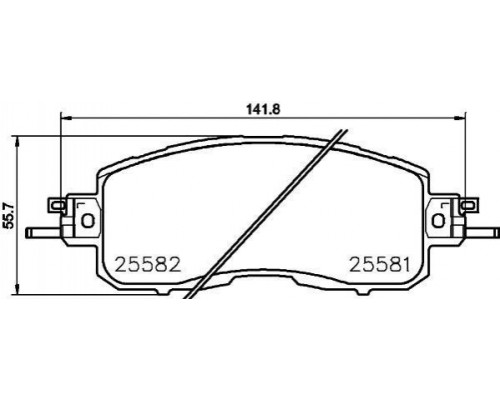 NP2040 Nisshinbo Колодки тормозные передние к-кт для Nissan Teana L33 2014>