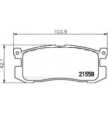 T3006 Pagid Колодки тормозные задние дисковые к-кт