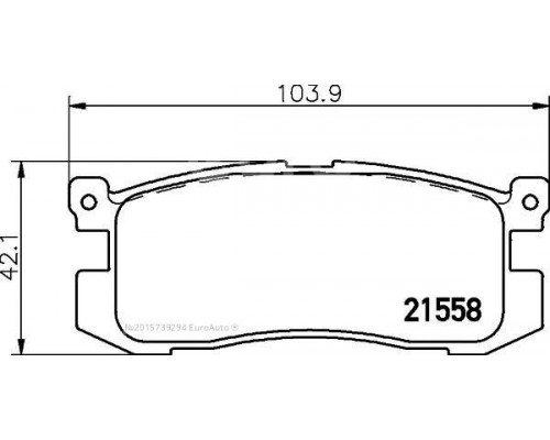 T3006 Pagid Колодки тормозные задние дисковые к-кт