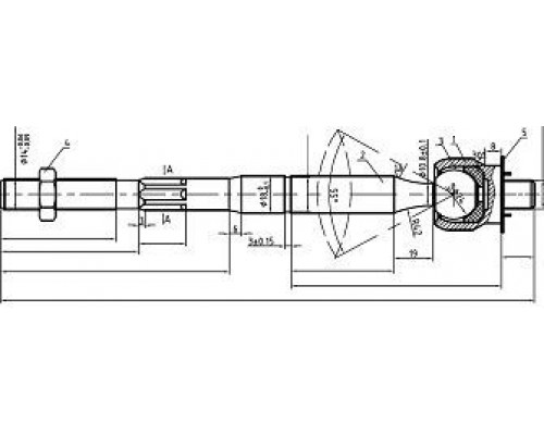 ST-45503-02000 SAT Тяга рулевая