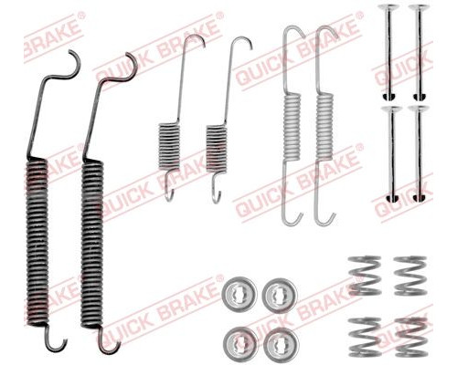 105-0830 Quick Brake Установочный к-кт задних колодок