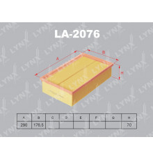 LA-2076 Lynx Фильтр воздушный