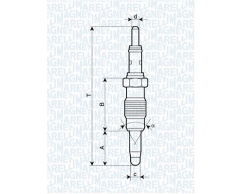 062900011304 Magneti Marelli Свеча накаливания