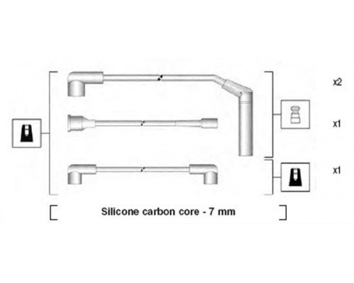 MSK929 Magneti Marelli Провода высокого напряж. к-кт для Daewoo Matiz (M100/M150) 1998-2015