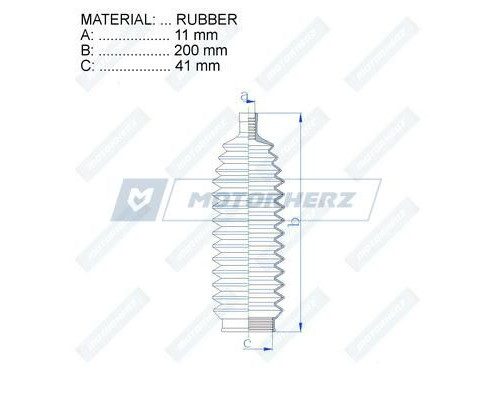 RDZ0359MG Motorherz Пыльник тяги с г/у