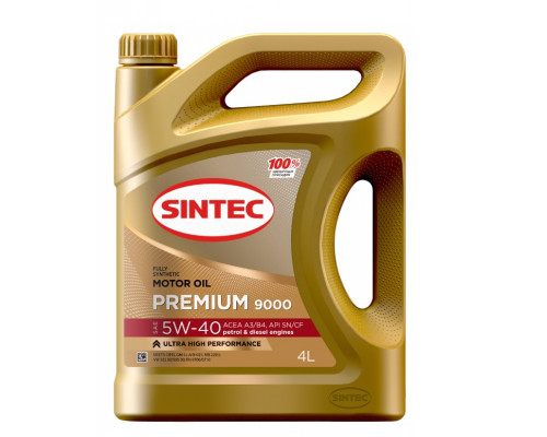 Масло SINTEC PREMIUM 9000 5W40 4Л СИНТЕТИКА