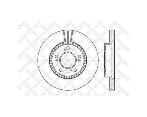 6020-2622V-SX Stellox Диск тормозной передний вентилируемый