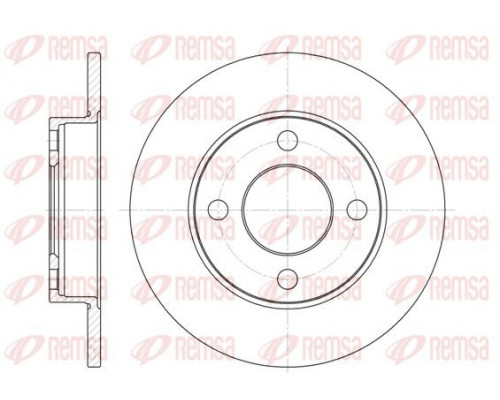 6120.00 Remsa Диск тормозной задний