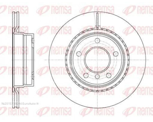 61231.10 Remsa Диск тормозной задний