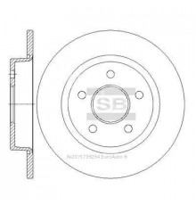 SD5307 HI-Q Диск тормозной задний