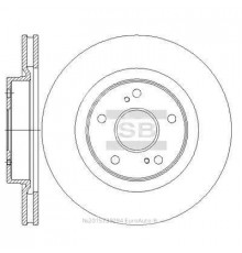 SD4801 HI-Q Диск тормозной передний вентилируемый для Suzuki Grand Vitara 2005-2015