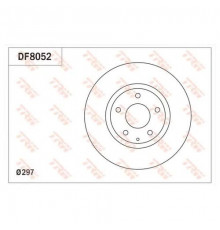 DF8052 TRW Диск тормозной передний вентилируемый