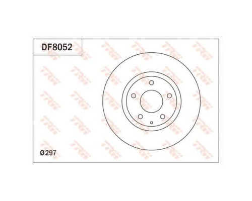 DF8052 TRW Диск тормозной передний вентилируемый