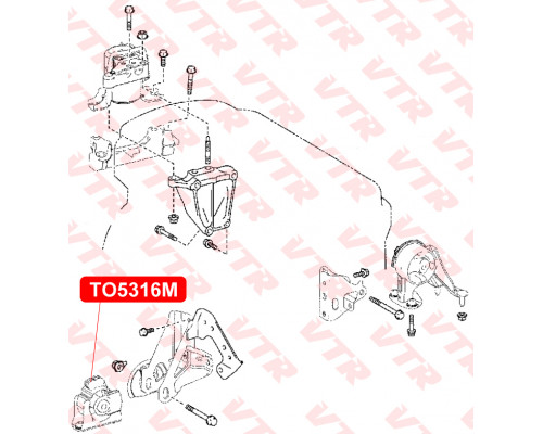 TO5316M VTR Опора двигателя передняя для Toyota RAV 4 2013-2019