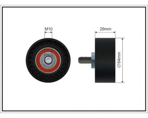 13-08 Caffaro Ролик дополнительный ремня ГРМ
