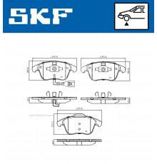 VKBP80073E SKF Колодки тормозные передние к-кт