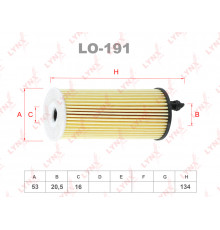 LO-191 Lynx Фильтр масляный