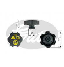 RC249 Gates Крышка расширительного бачка