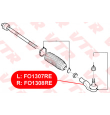 FO1307RE VTR Наконечник рулевой левый