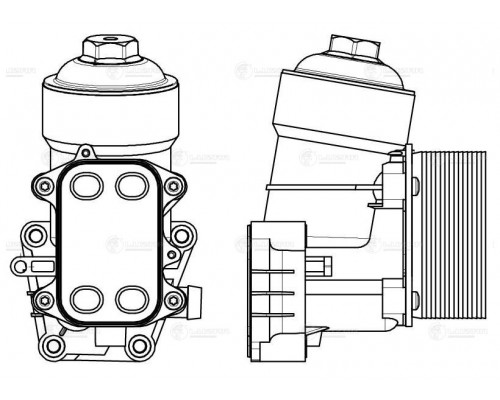 LOC1809 Luzar Корпус масляного фильтра