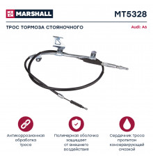 MT5328 Marshall Трос стояночного тормоза левый для Audi A6 [C5] 1997-2004