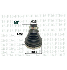 SS-3032 16F Пыльник ШРУСа (к-кт) для Toyota Hilux 2005-2015