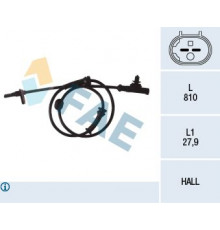 78079 FAE Датчик ABS передний