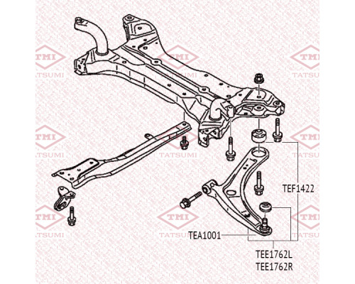 TEE1762L Tatsumi Рычаг передний левый