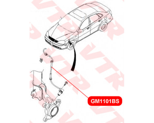 GM1101BS VTR Датчик ABS передний правый