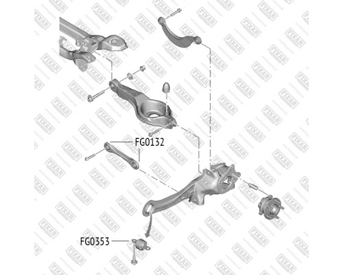 FG0353 Fixar Сайлентблок заднего продольного рычага