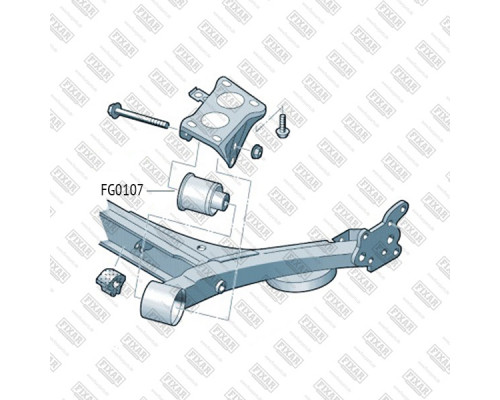 FG0107 Fixar Сайлентблок задней балки