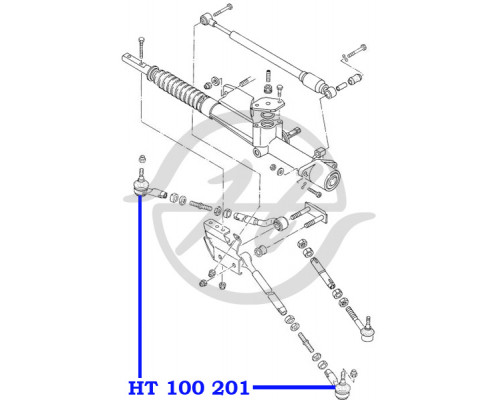 HT100201 Hanse Наконечник рулевой