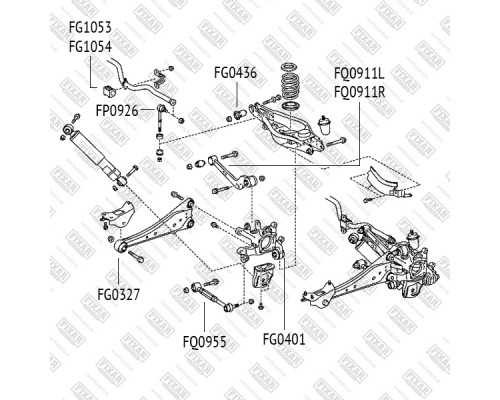 FQ0911R Fixar Рычаг задний правый