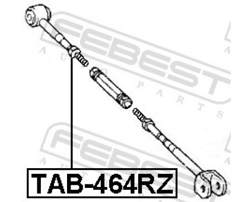 TAB-464RZ FEBEST Сайлентблок задней поперечной тяги