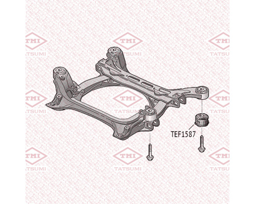 TEF1587 Tatsumi Сайлентблок передней балки