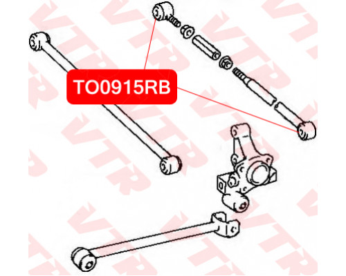 TO0915RB VTR Сайлентблок поперечной тяги наружный