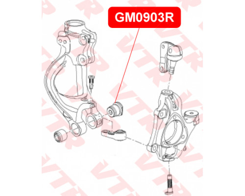 GM0903R VTR Сайлентблок переднего рычага