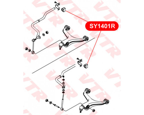 SY1401R VTR Втулка (сайлентблок) переднего стабилизатора