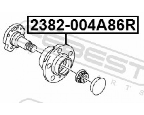 2382-004A86R FEBEST Ступица задняя