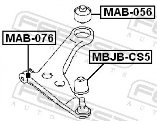 MBJB-CS5 FEBEST Пыльник шаровой опоры