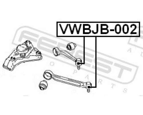 VWBJB-002 FEBEST Пыльник шаровой опоры для VW Passat [B5] 1996-2000