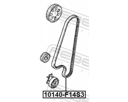 10140-F14S3 FEBEST Ремень ГРМ