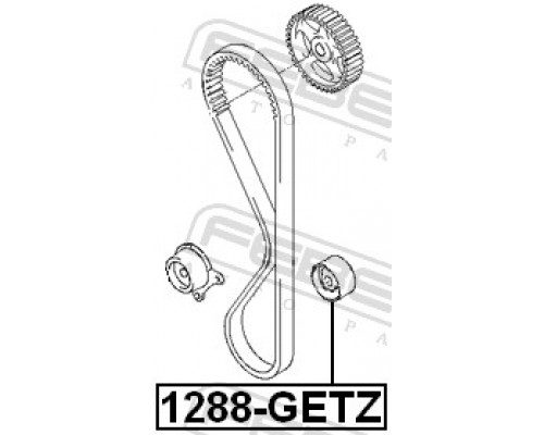 1288-GETZ FEBEST Ролик дополнительный ремня ГРМ