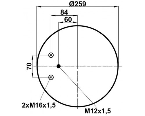 T0070-4882V2 TOPCOVER Воздушная подушка (опора пневматическая) для MAN 4-Serie TGA 2000-2008